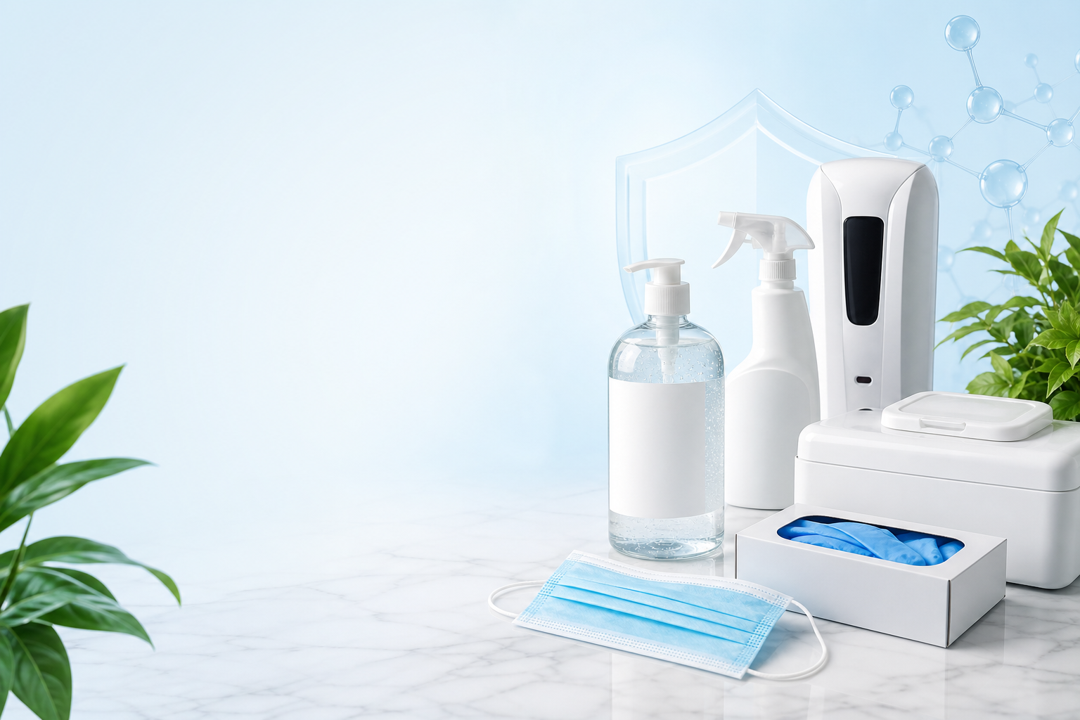 Équipements de protection individuelle et produits d'hygiène